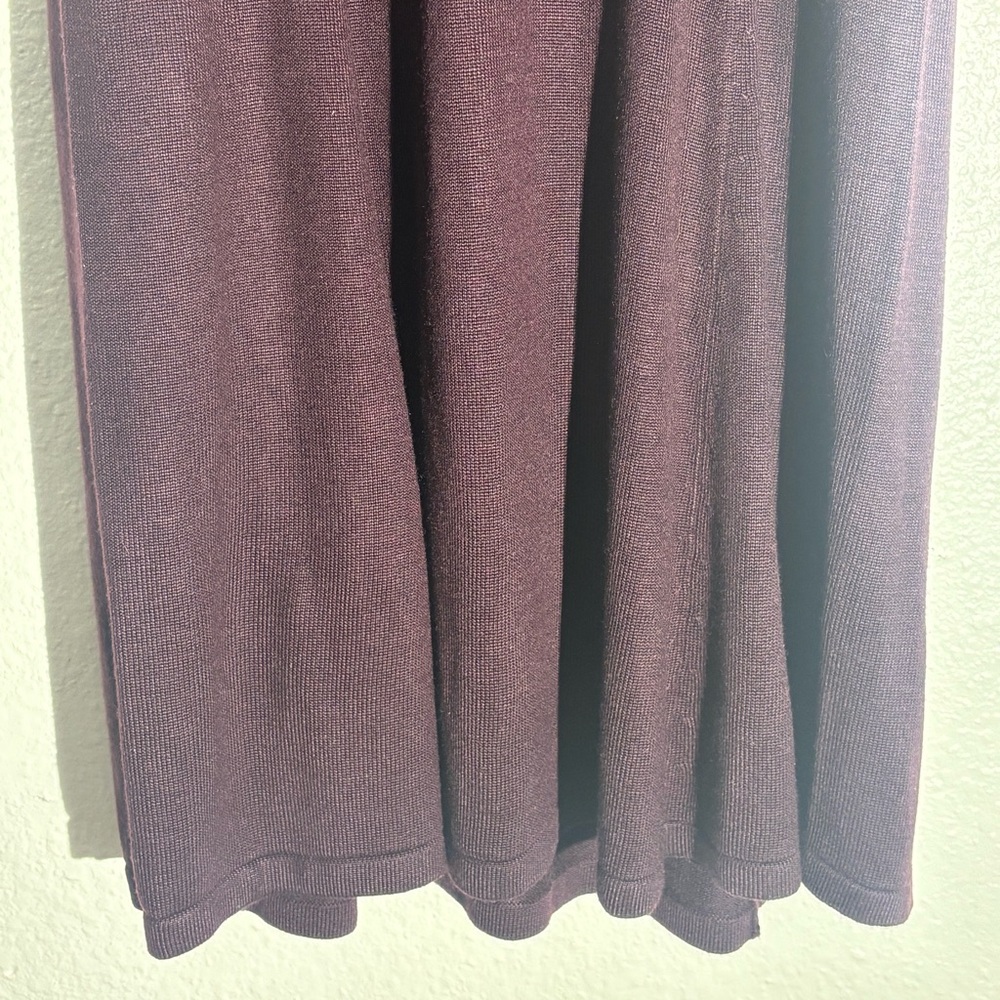 Ellen Tracy Vintage Burgundy Knit Dress - Picture 12 of 12